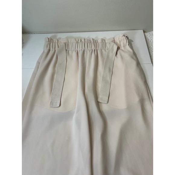 Vince Drapey Crèpe Wide Leg Pants Elastic Waist Pull on belted Women’s Large - Picture 6 of 12